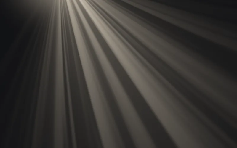 Rays shader preview: Soft shafts of light from a single source, like sun through a high window.