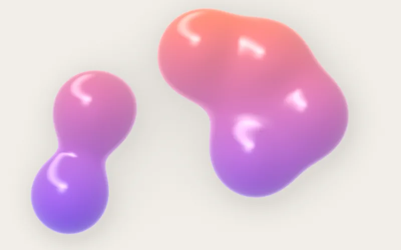 Metaballs shader preview: Gooey blobs that drift, merge and pinch apart.