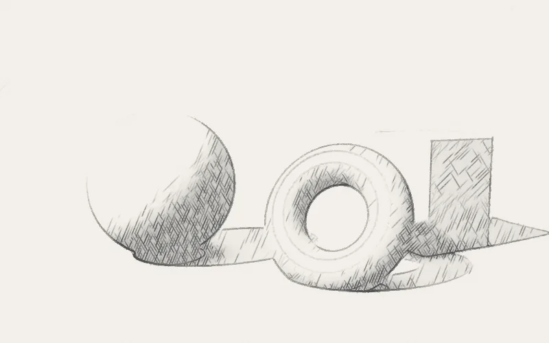 Graphite shader preview: A pencil sketch of any image, or the layers beneath.