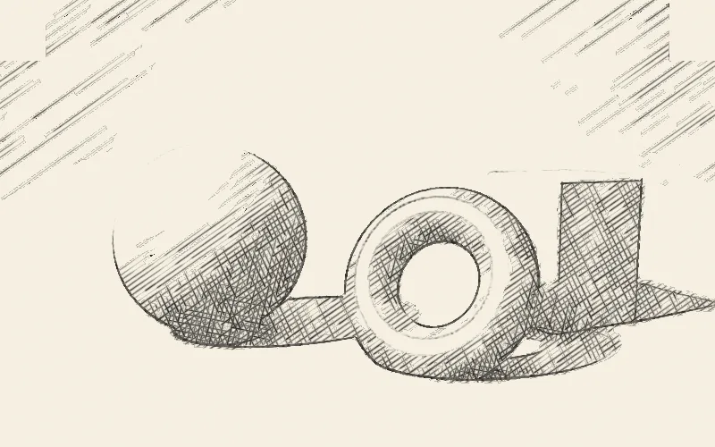 Crosshatch shader preview: Pen-and-ink crosshatching of any image, or the layers beneath.