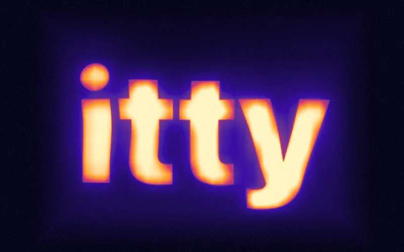 Heatmap shader preview: A word or a photo seen through a thermal camera, radiating and shimmering.