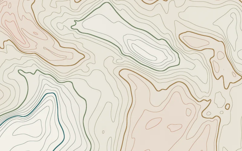 Topography shader preview: Contour lines of a slowly shifting landscape.